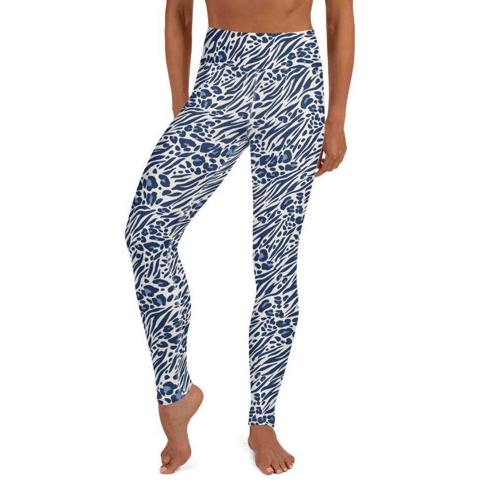 Blue animal print  Yoga Leggings