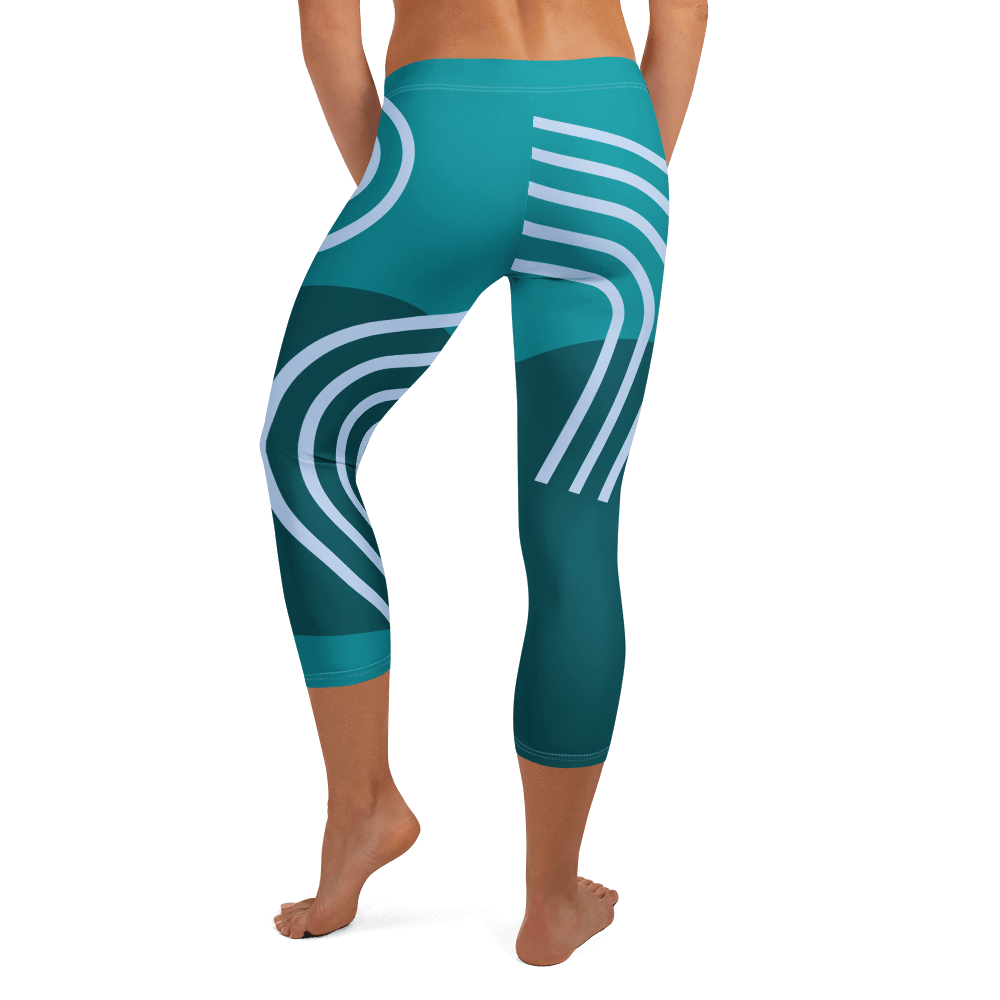 Blue Dream  Capri Leggings