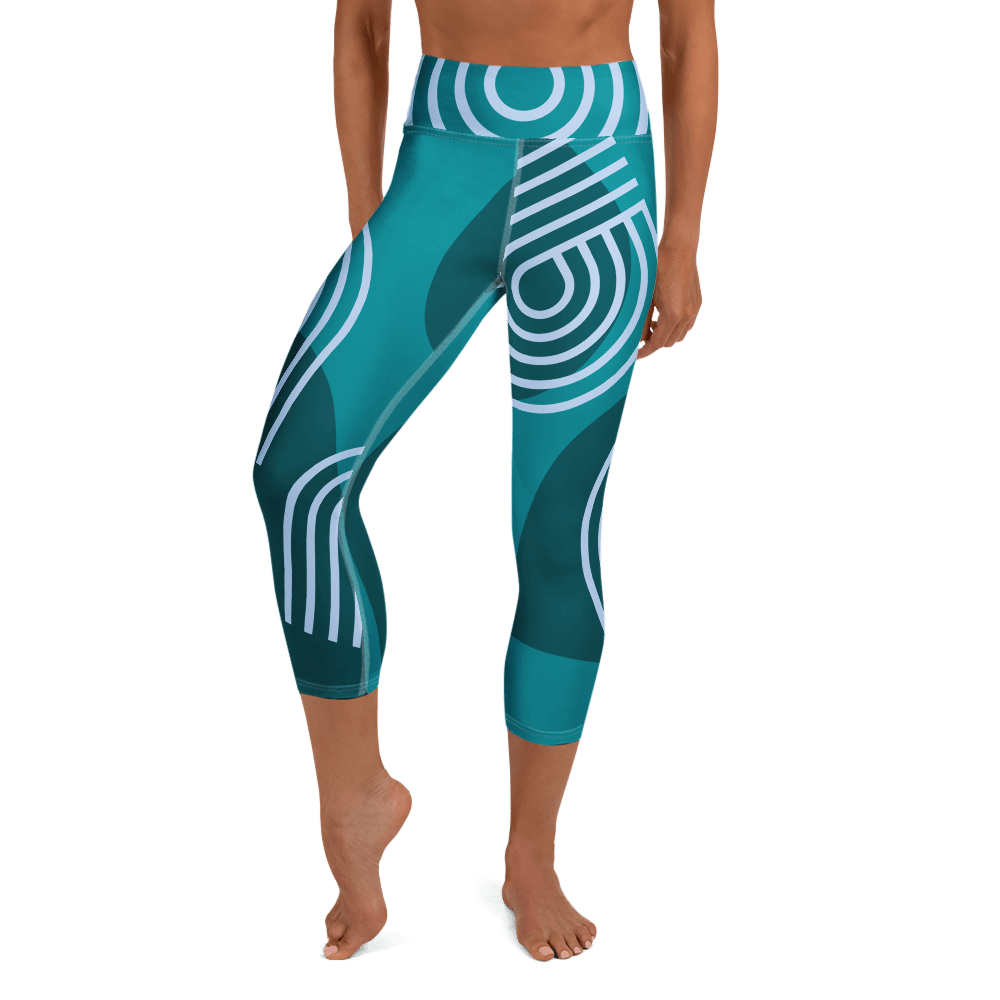 Blue Dream  Yoga Capri Leggings
