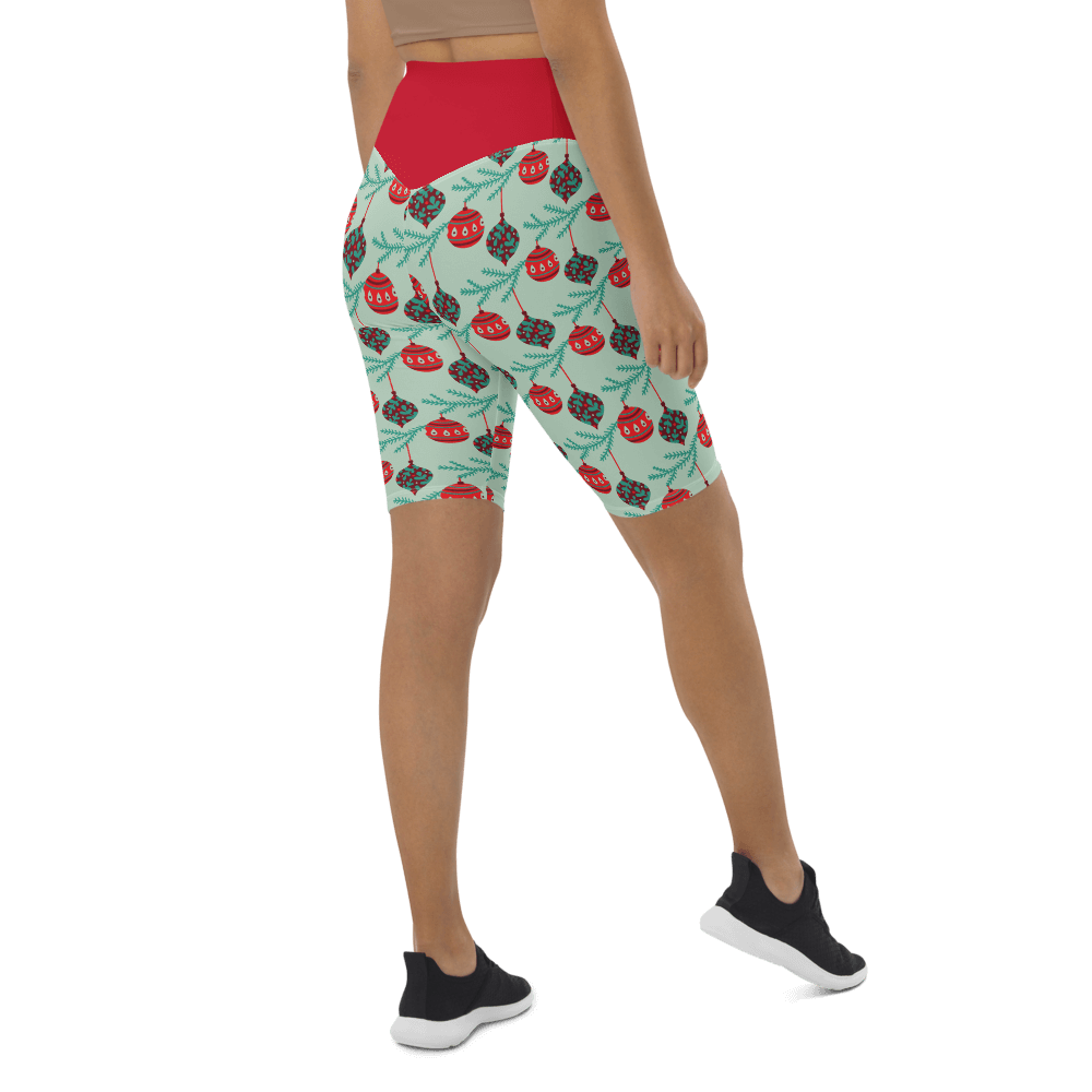 Christmas Baubles  Biker Shorts