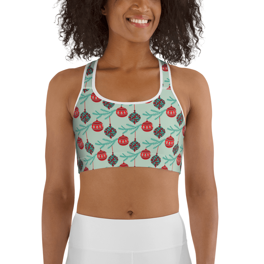 Christmas Baubles  Sports Bra