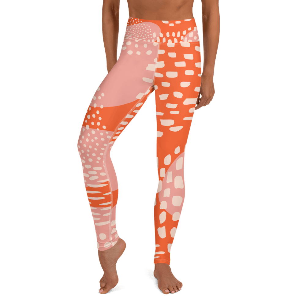 Fun in Orange  Yoga Leggings