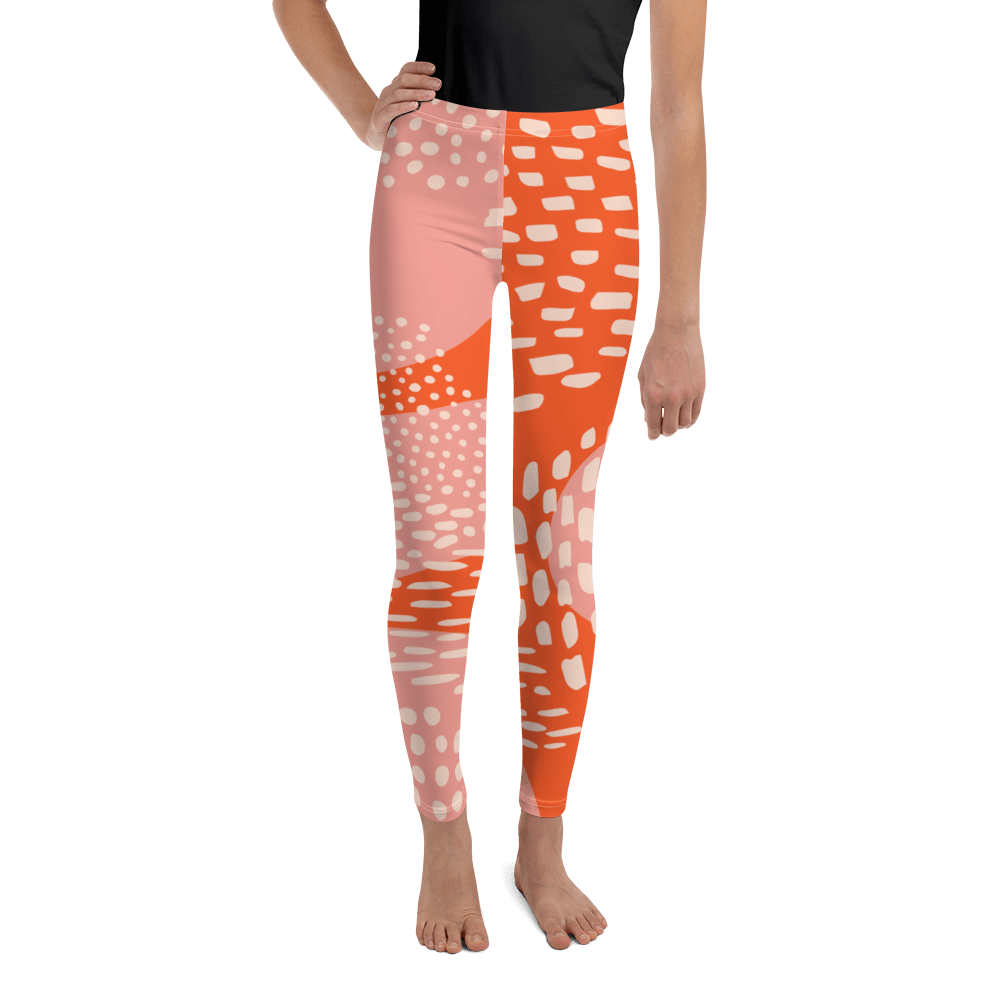 Fun in Orange  Youth Leggings
