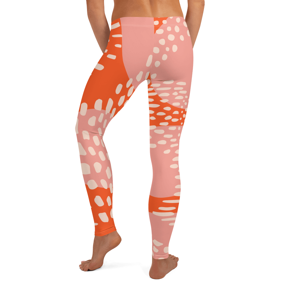 Fun in Orange Leggings