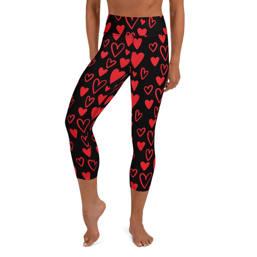 Heart to Heart   Yoga Capri Leggings