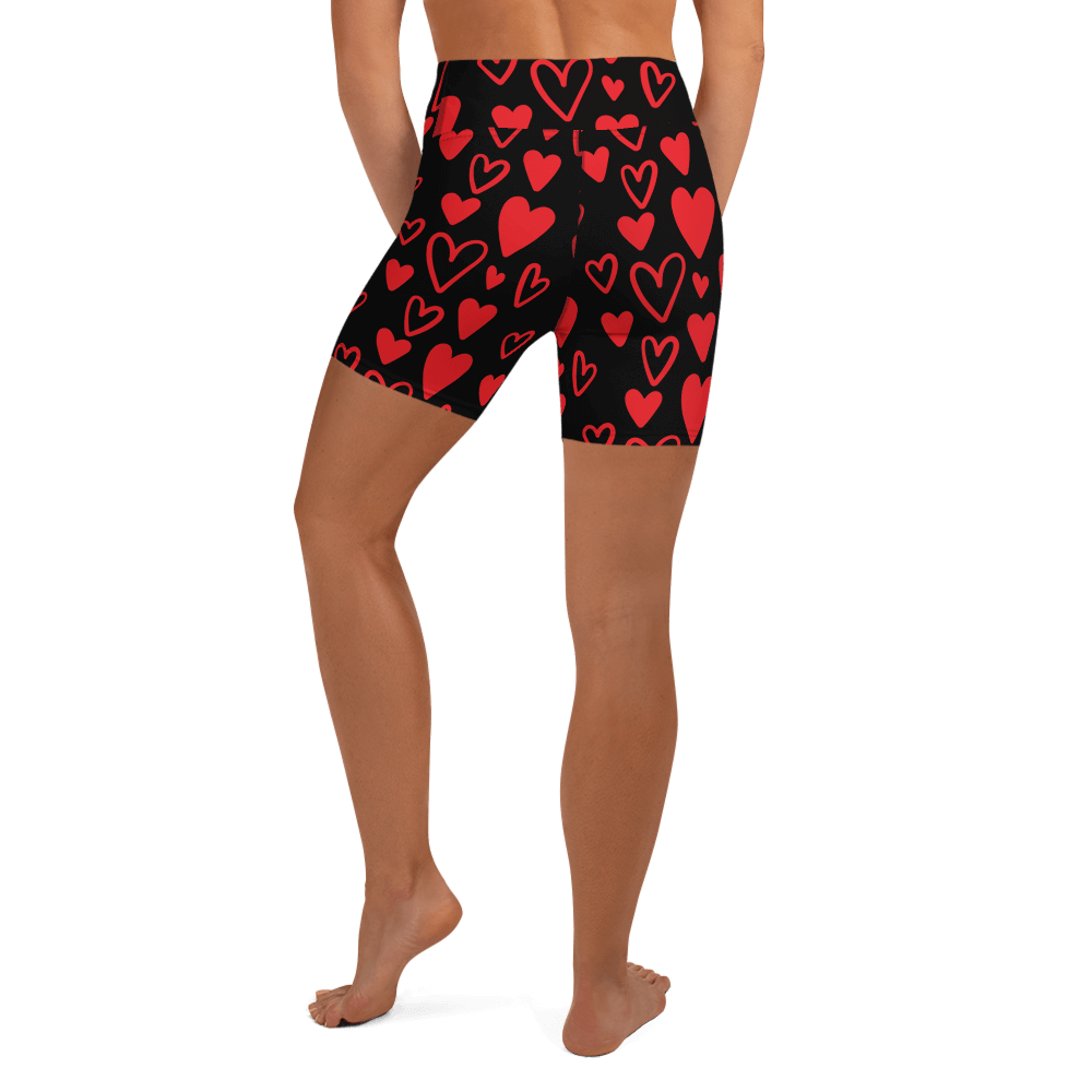 Heart to Heart   Yoga Shorts