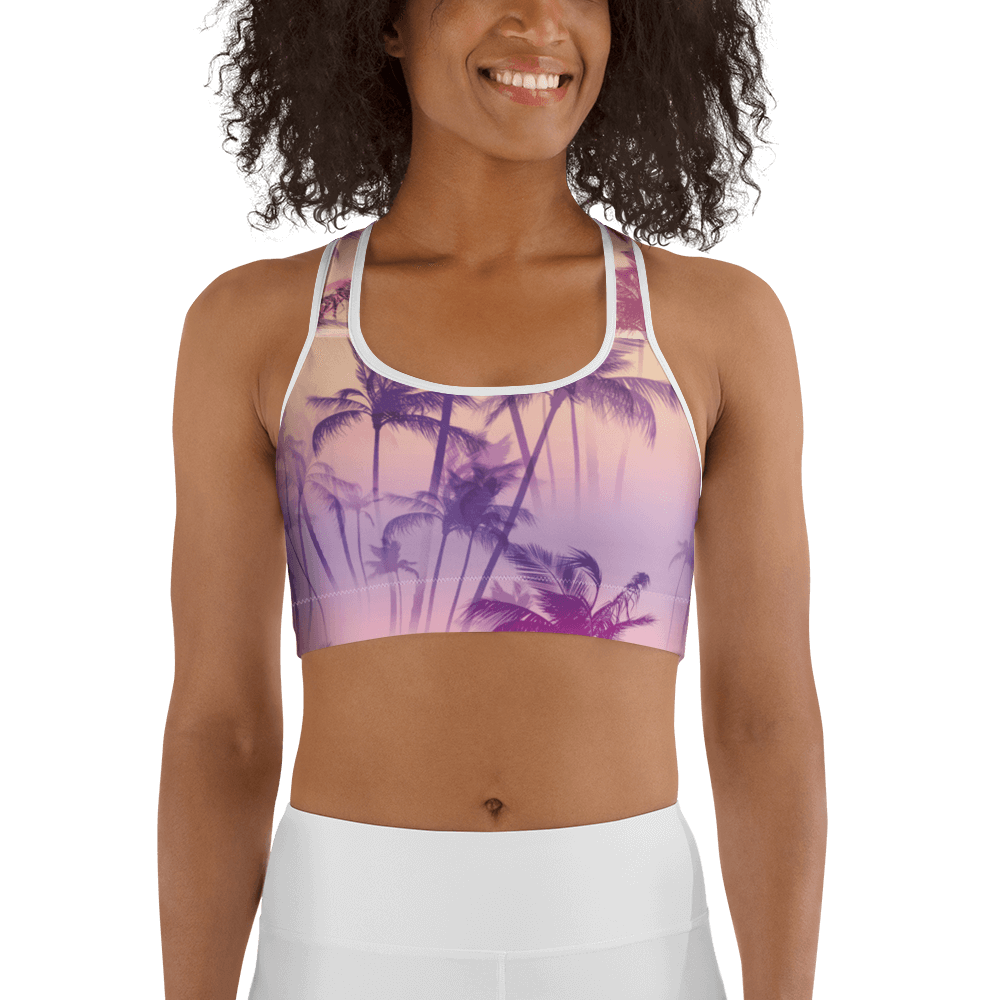 Purple Sunset  Sports bra