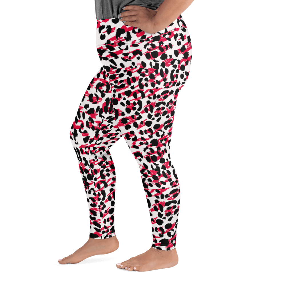 Red Cheetah  Plus Size Leggings