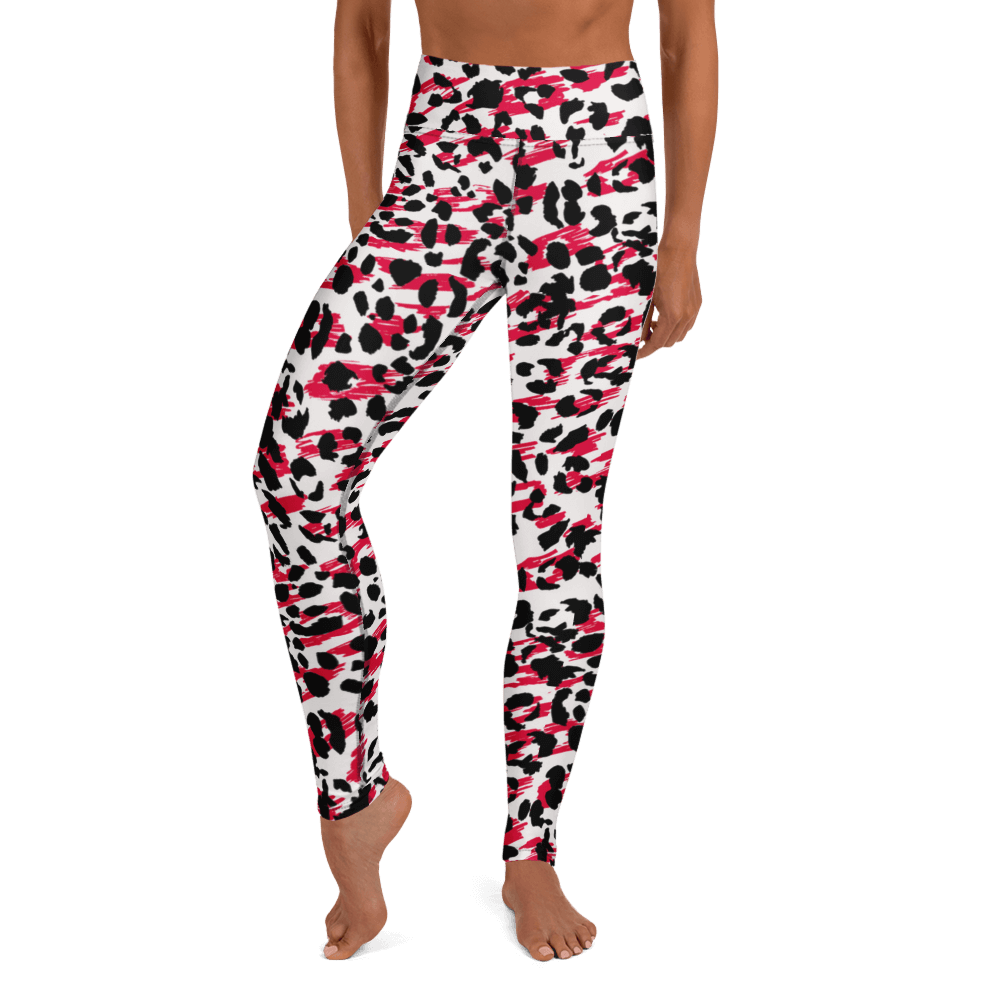 Red Cheetah  Yoga Leggings