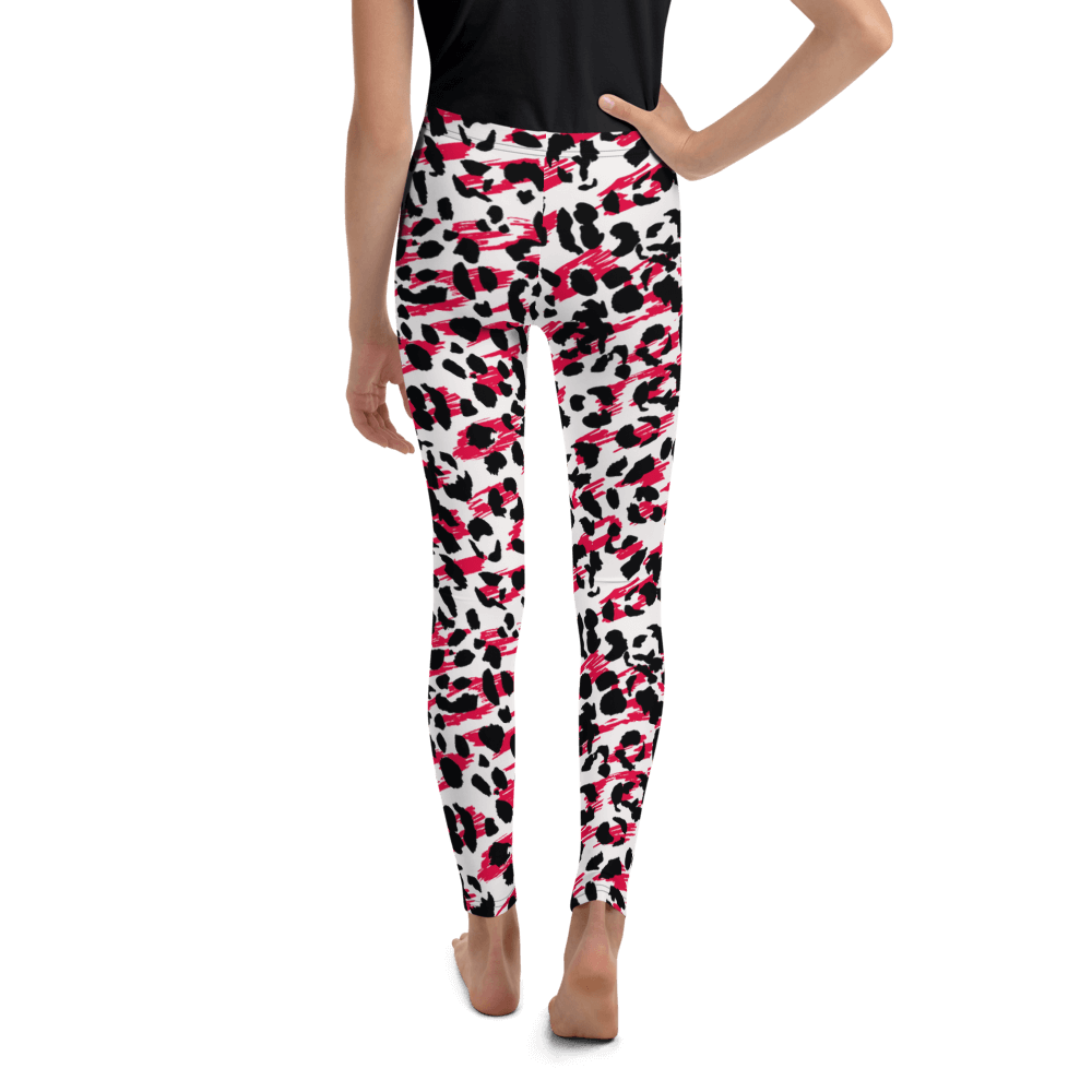 Red Cheetah  Youth Leggings