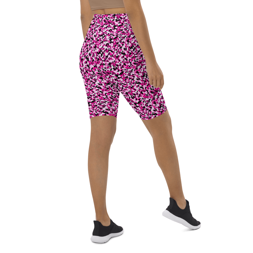 Think Pink Camo  Biker Shorts
