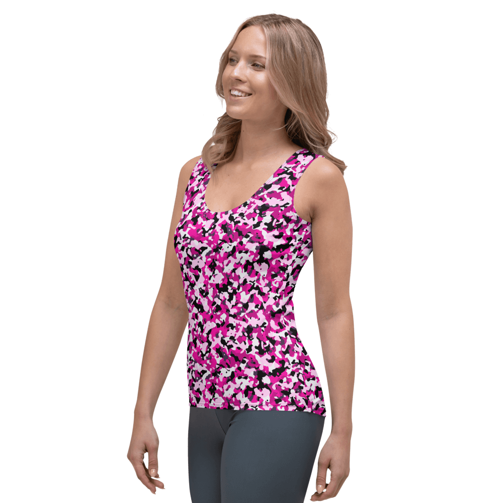 Think Pink Camo  Tank Top
