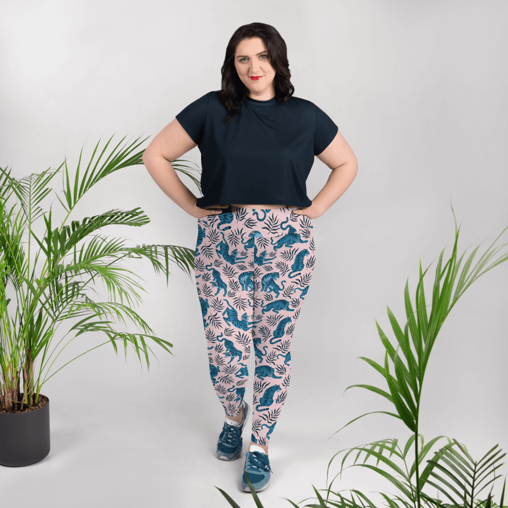 Tiger Blues  Plus Size Leggings