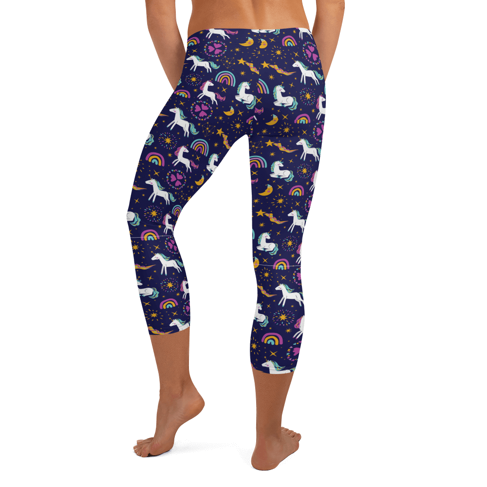 Unicorn Dreams  Capri Leggings