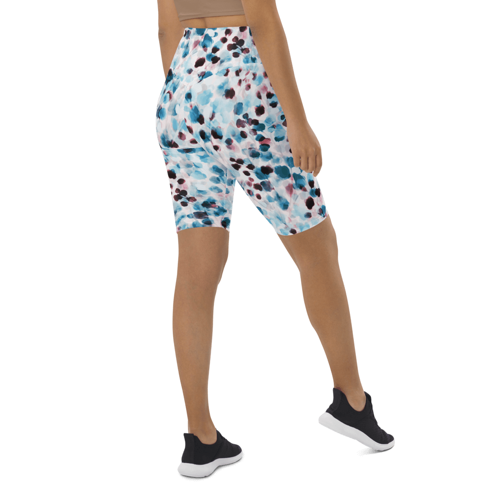 Watercolor Flowers  Biker Shorts