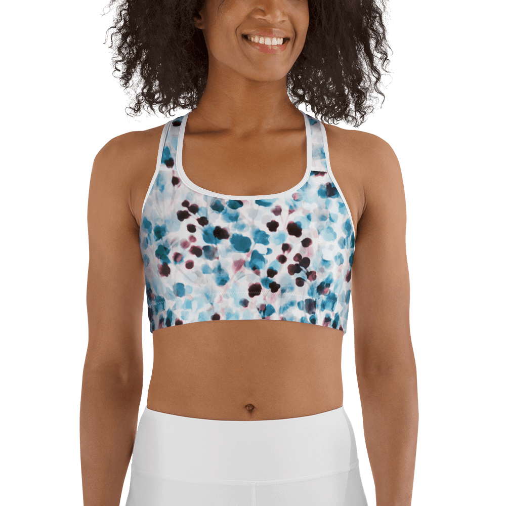 Watercolor Flowers  Sports bra