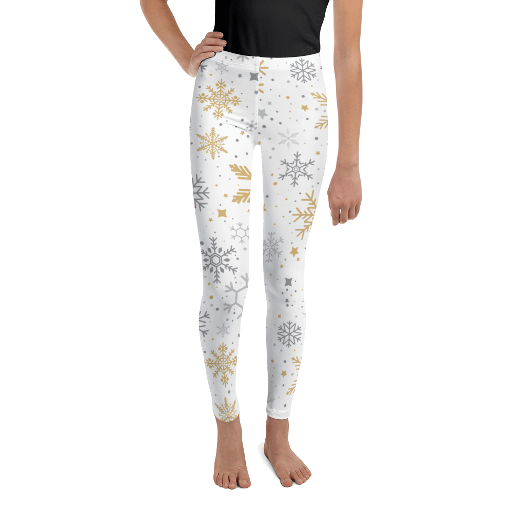 Winter Wonder White  Youth Leggings